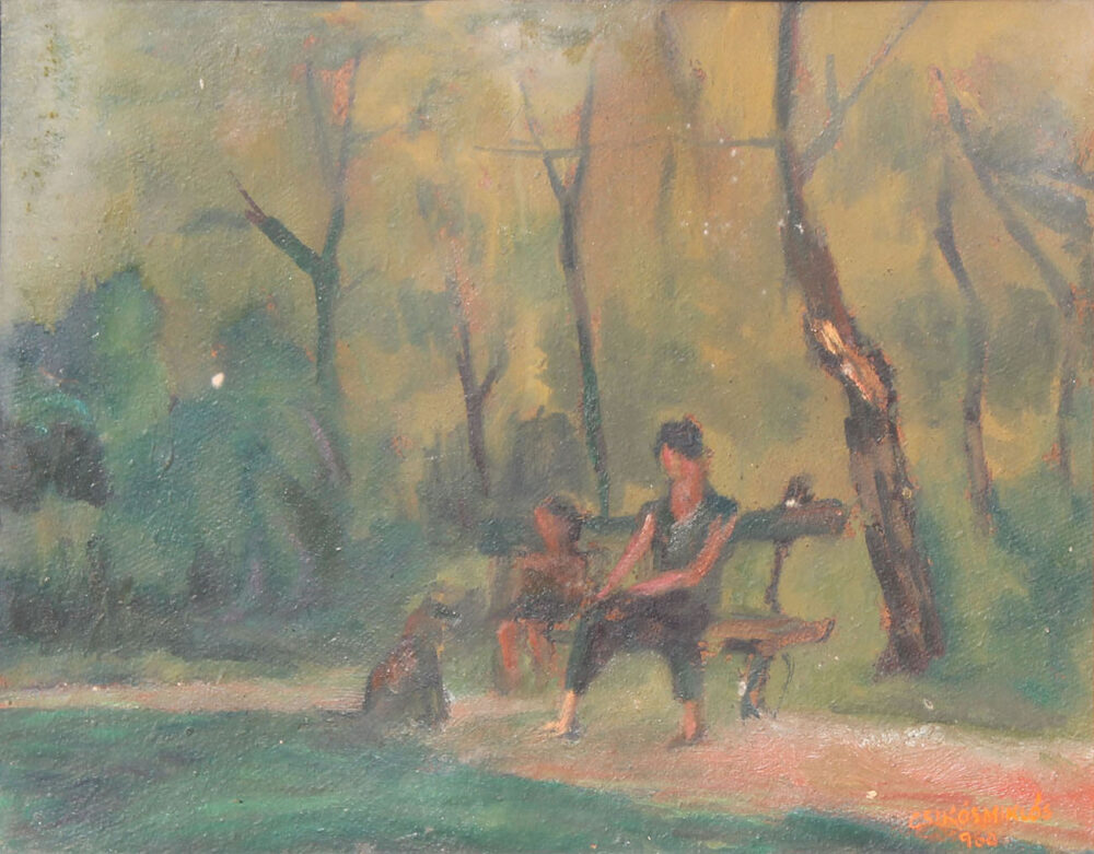 Csikós Miklós: Népkerti ősz, 1960