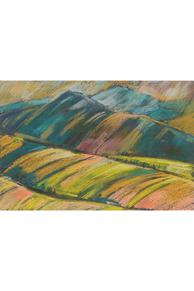 Fábián Irén: Máramarosi táj, 1995