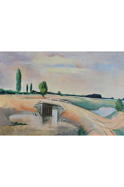Metykó Gyula: Balatonfelvidéki táj a Hegyestűvel, 1933