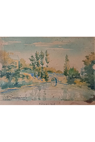 Rácz József: Főtéri híd Békésen 1924