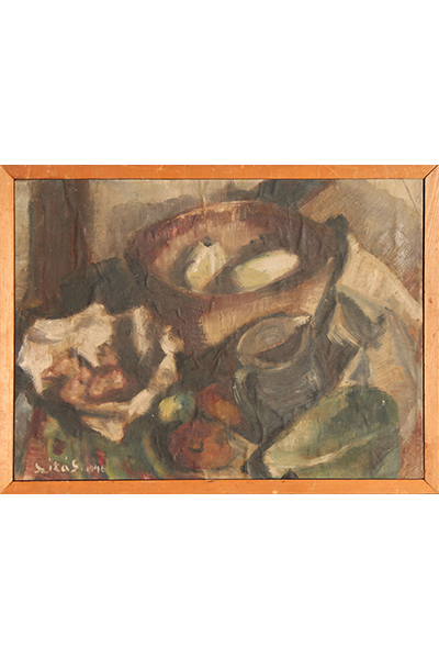 Szitás Erzsébet: Asztali csendélet, 1946
