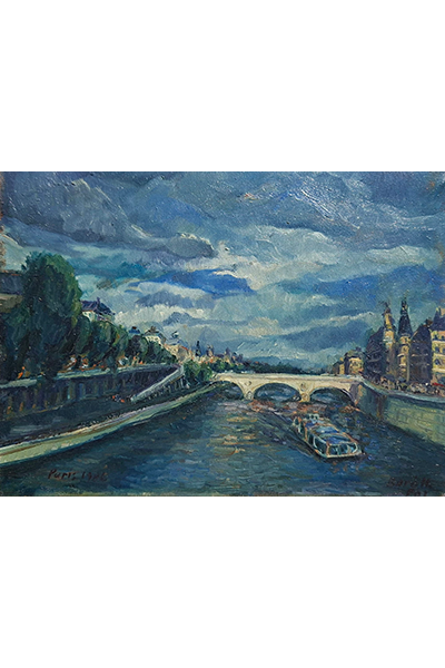 Baráth Pál: A Szajna Párizsban,1984