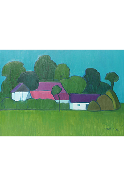 Koszta Rozália: Tanya fákkal, 1990